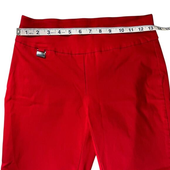 Alfani 4P Red Stretch Cigarette Pants Women’s Petite Casual minimalist style - Picture 3 of 7